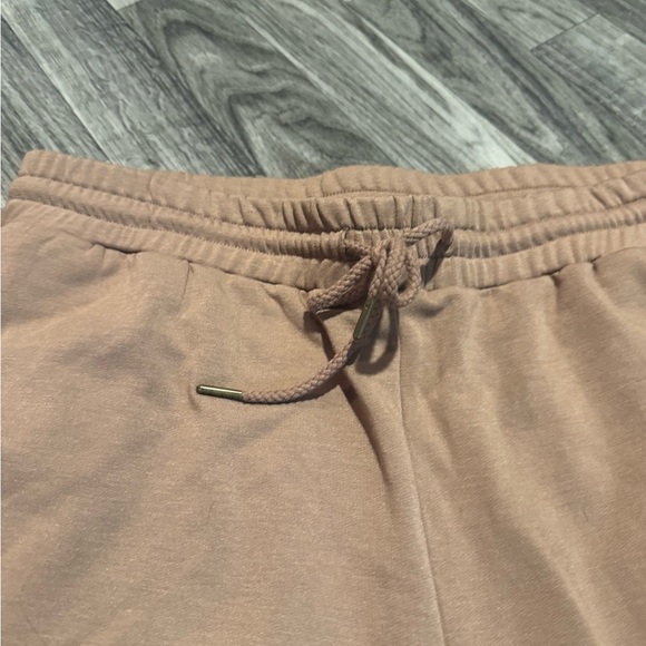 Grace & Lace Tan Jogger Sweatpants. Drawstring tie. Super soft - Picture 2 of 5